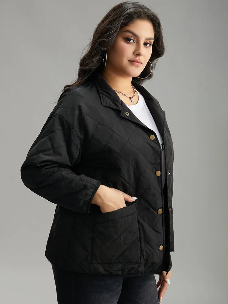 Solid Button Through Pocket Jacket sold by Bloomchic product image thumbnail 4