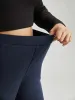 Rhinestone Elastic Waist Bootcut Pants sold by Bloomchic