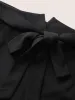 Plain Tie Knot Slanted Pocket High Rise Pants sold by Bloomchic