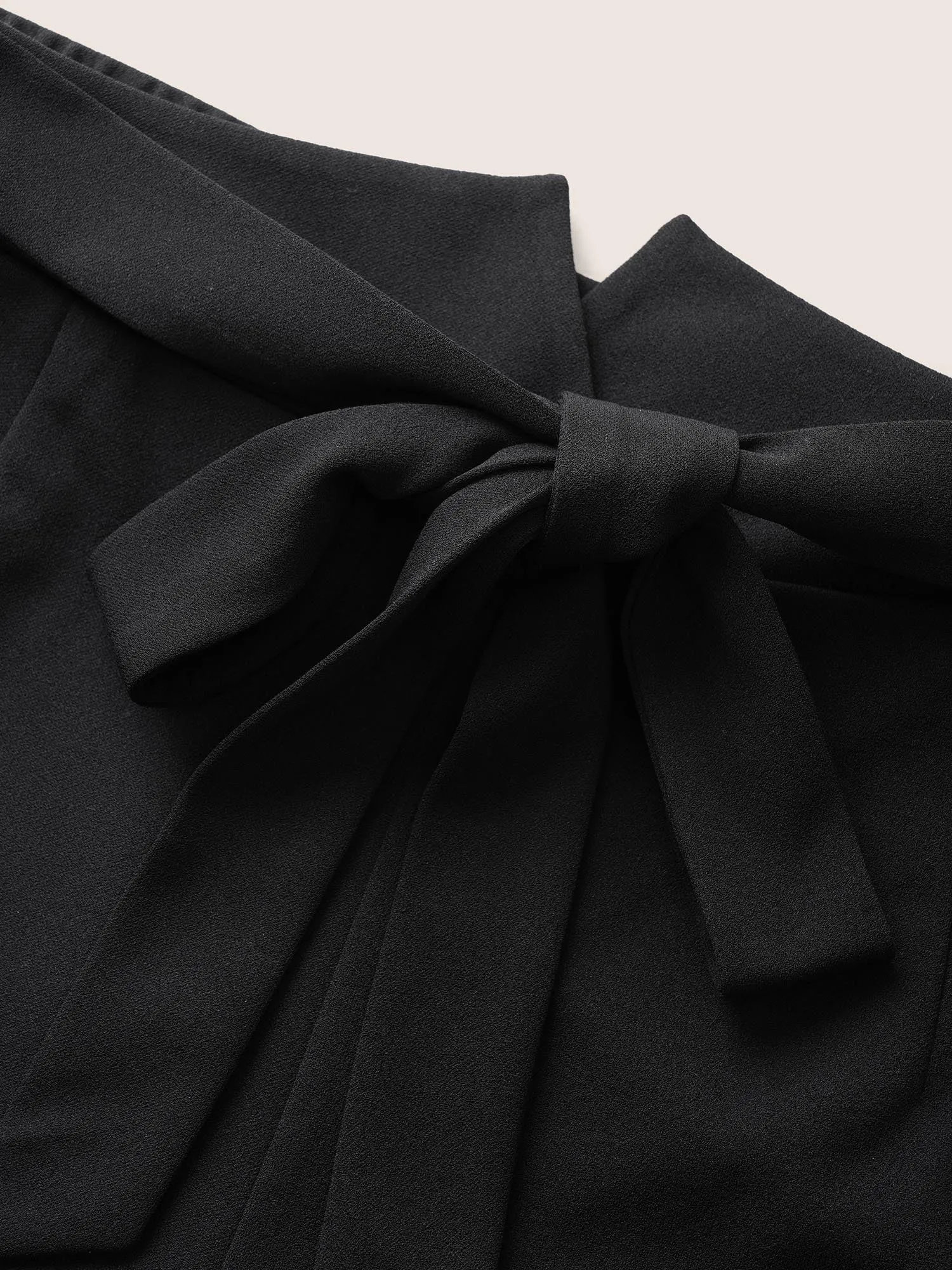 Plain Tie Knot Slanted Pocket High Rise Pants sold by Bloomchic product image thumbnail 5