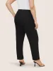 Plain Tie Knot Slanted Pocket High Rise Pants sold by Bloomchic