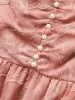 Textured Mesh Pearl Beaded Ruched Pocket Dress sold by Bloomchic