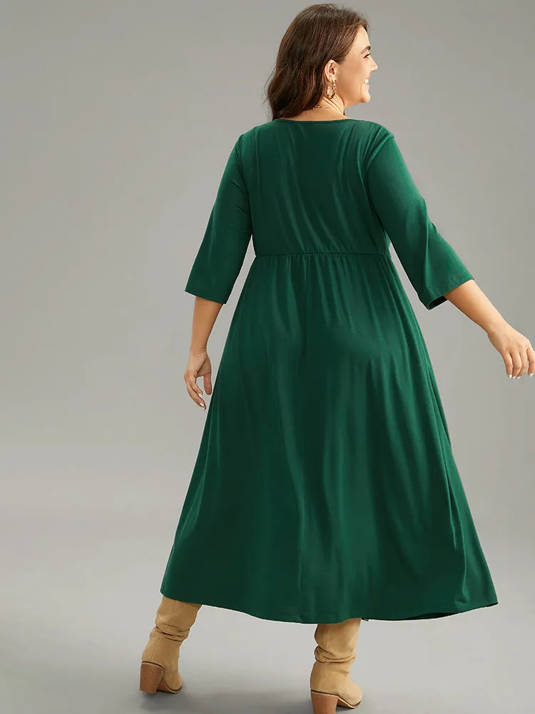 Supersoft Essentials Solid Cowl Neck Pocket Dress sold by Bloomchic product image thumbnail 3