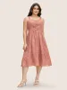 Textured Mesh Pearl Beaded Ruched Pocket Dress sold by Bloomchic