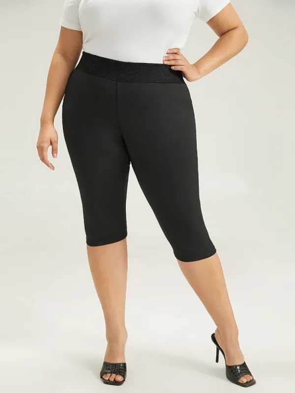 High Rise Crochet Lace Skinny Leggings sold by Bloomchic