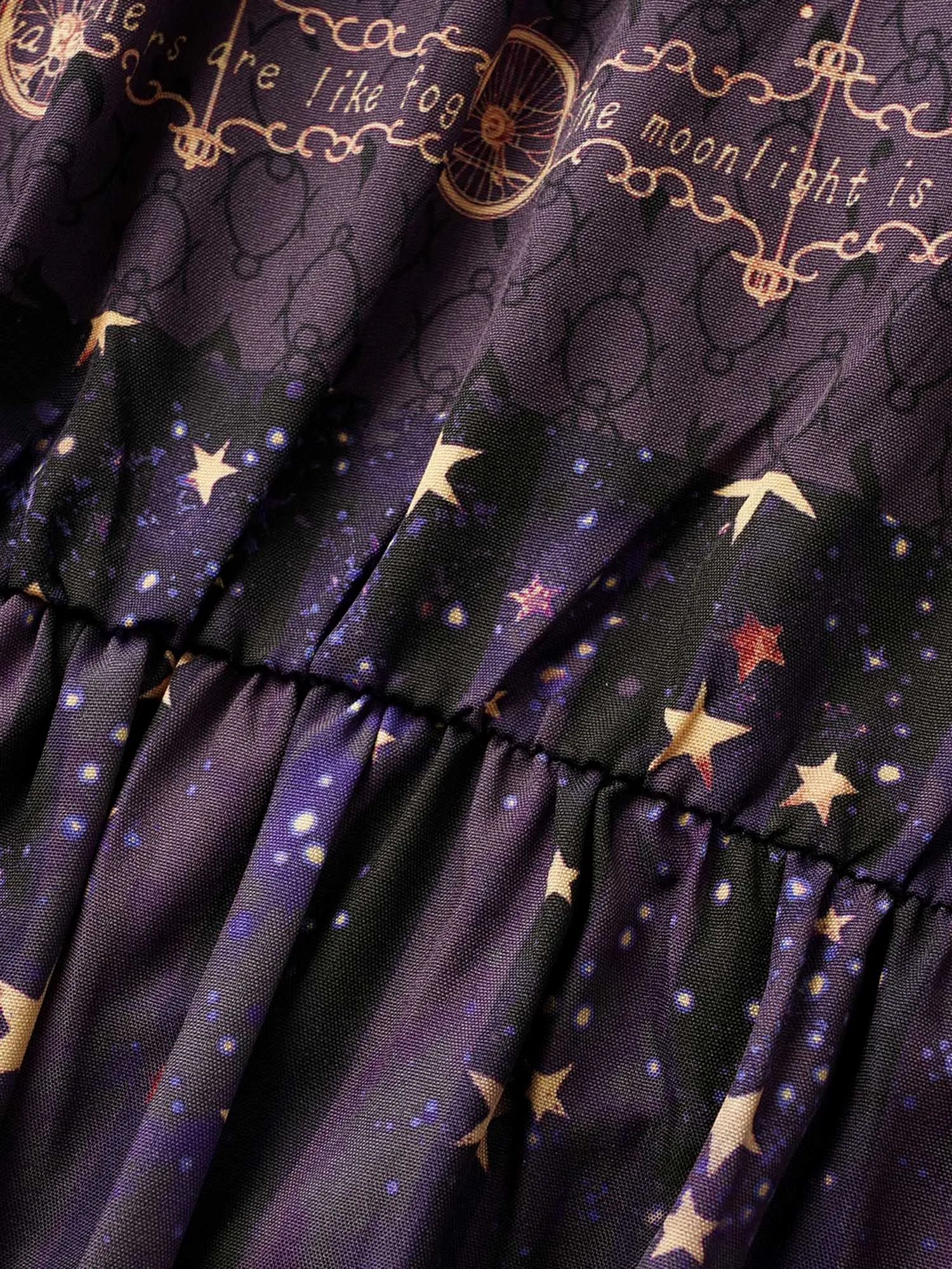 Star & Moon Print Elastic Waist Maxi Cami Dress sold by Bloomchic product image thumbnail 5