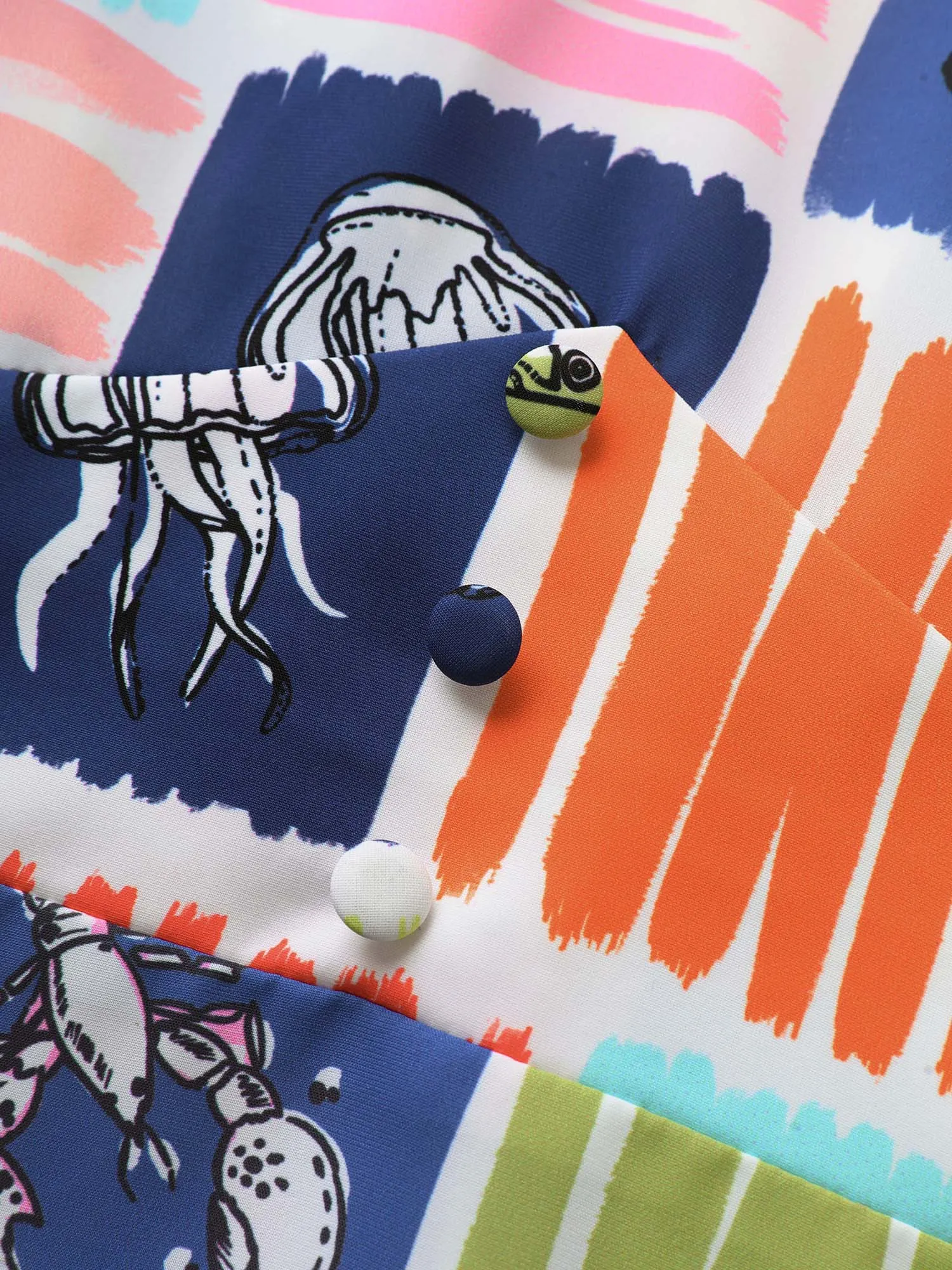 Marine Elements Contrast Petal Sleeve Blouse sold by Bloomchic product image thumbnail 5