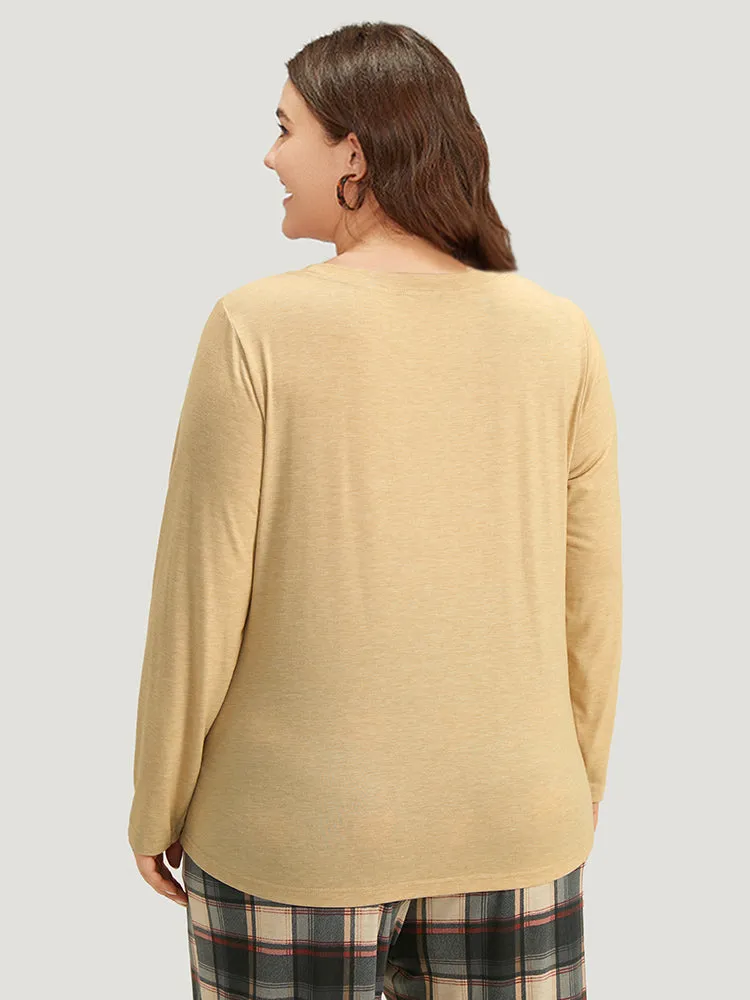 Halloween Skull & Pumpkin Print Sleep Top sold by Bloomchic product image thumbnail 4