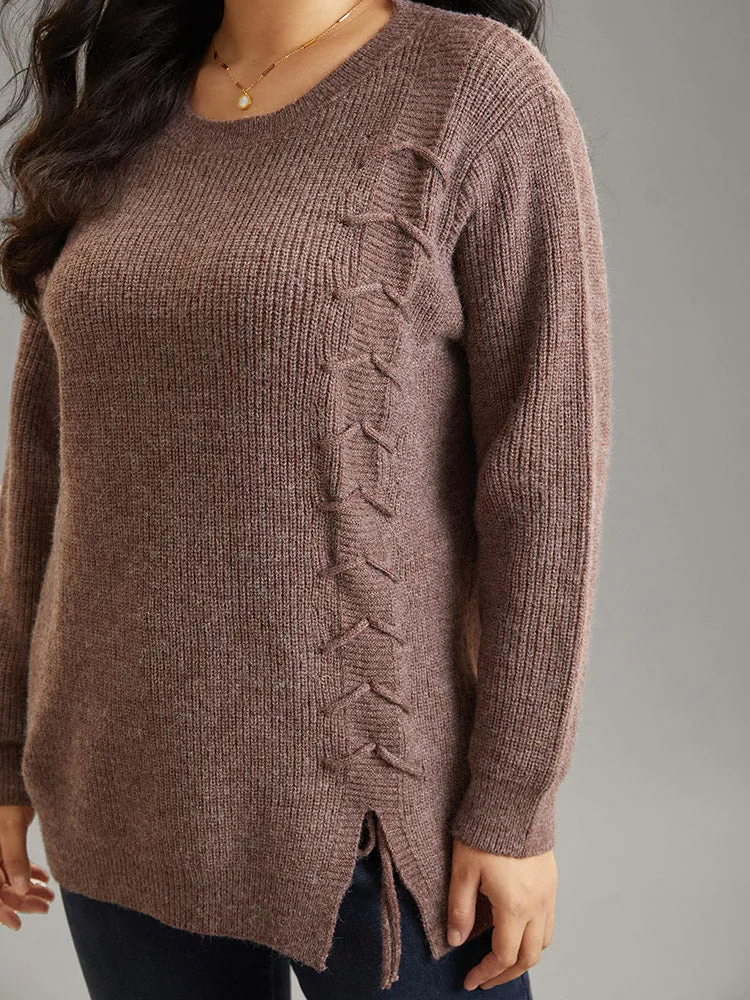 Supersoft Essentials Heather Drawstring Ties Pullover sold by Bloomchic product image thumbnail 5