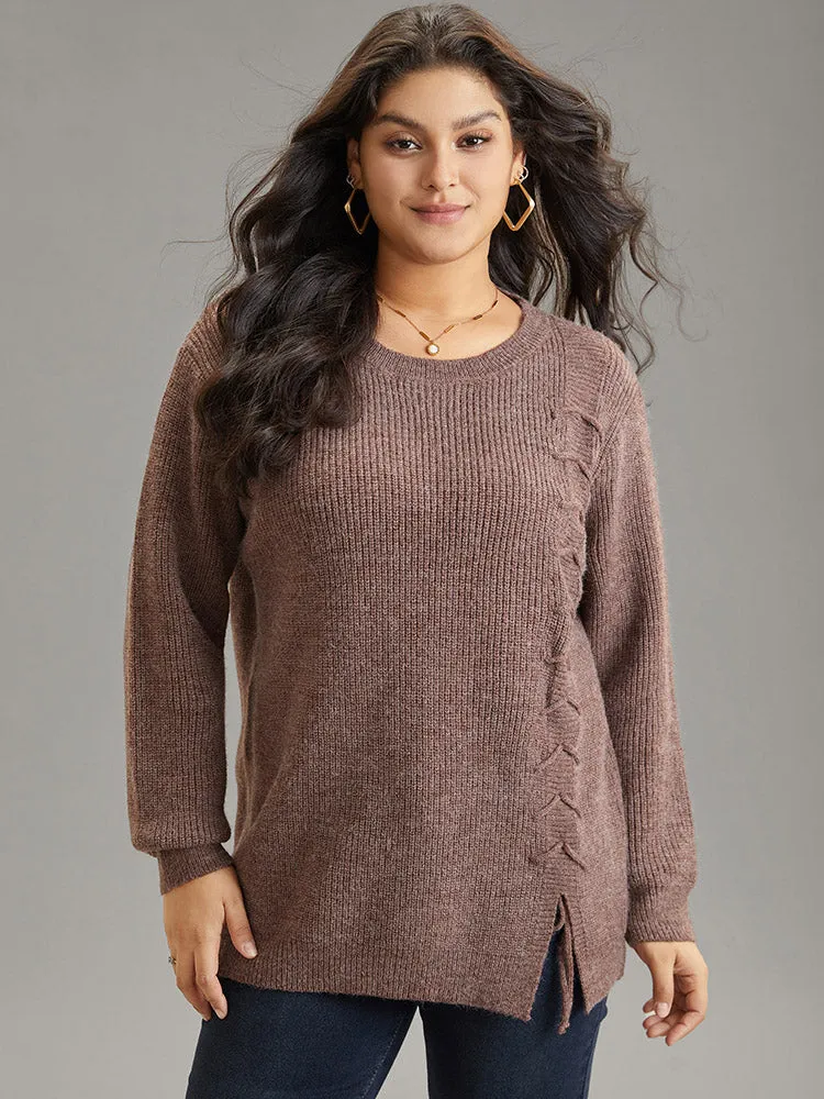 Supersoft Essentials Heather Drawstring Ties Pullover sold by Bloomchic