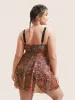 Bandana Print Adjustable Straps Mesh Swim Dress sold by Bloomchic