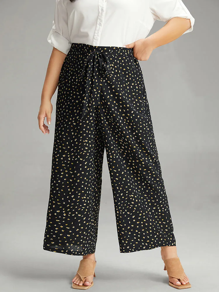 Leopard Print Ties Straight Leg Pants sold by Bloomchic product image thumbnail 3