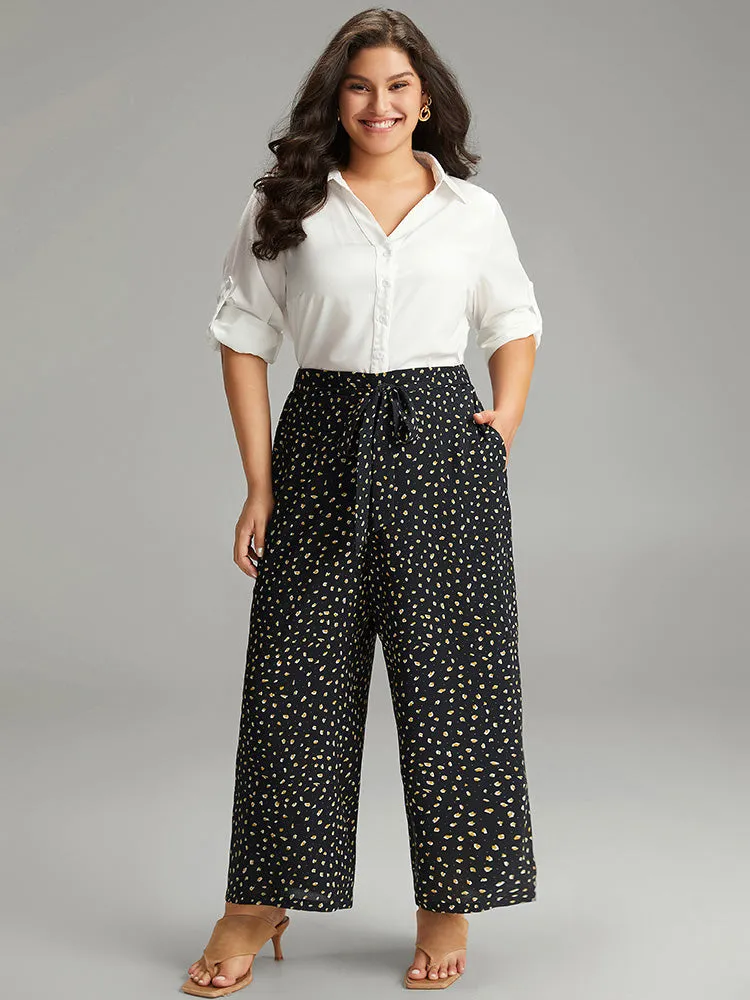Leopard Print Ties Straight Leg Pants sold by Bloomchic product image thumbnail 4