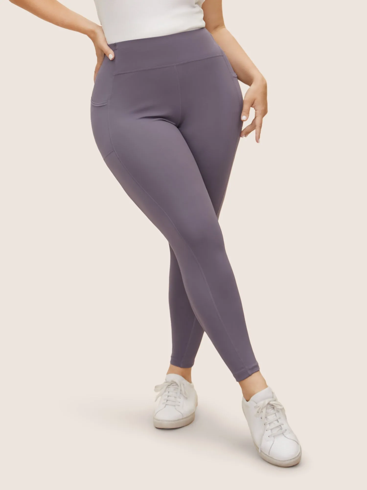 High Rise Side Pocket Skinny Leggings sold by Bloomchic