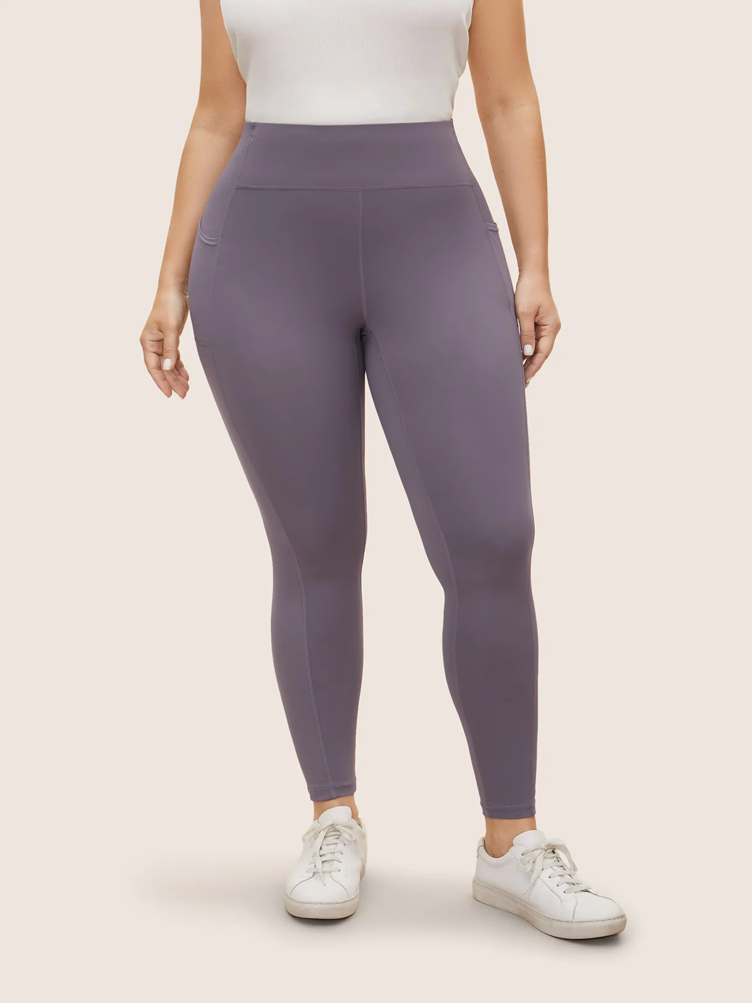 High Rise Side Pocket Skinny Leggings sold by Bloomchic product image thumbnail 4