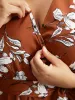 Floral Print Wrap Hem Ties Dress sold by Bloomchic
