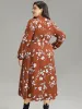 Floral Print Wrap Hem Ties Dress sold by Bloomchic