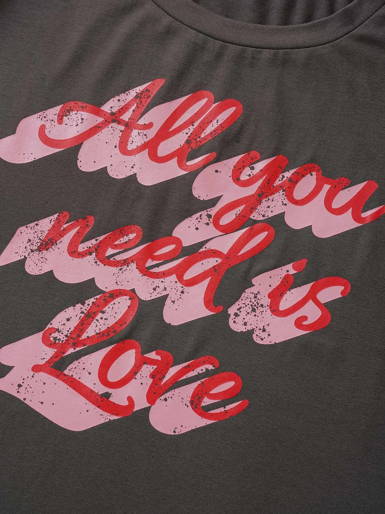 Positive Slogan Print Round Neck T-shirt sold by Bloomchic product image thumbnail 5