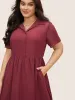Chiffon Spliced Shirt Midi Dress sold by Bloomchic