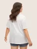 Cotton Vacation Tropical Print Round Neck T-shirt sold by Bloomchic