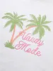 Cotton Vacation Tropical Print Round Neck T-shirt sold by Bloomchic