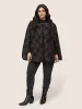 Plaid Buckle Detail Hooded Cape Kimono sold by Bloomchic