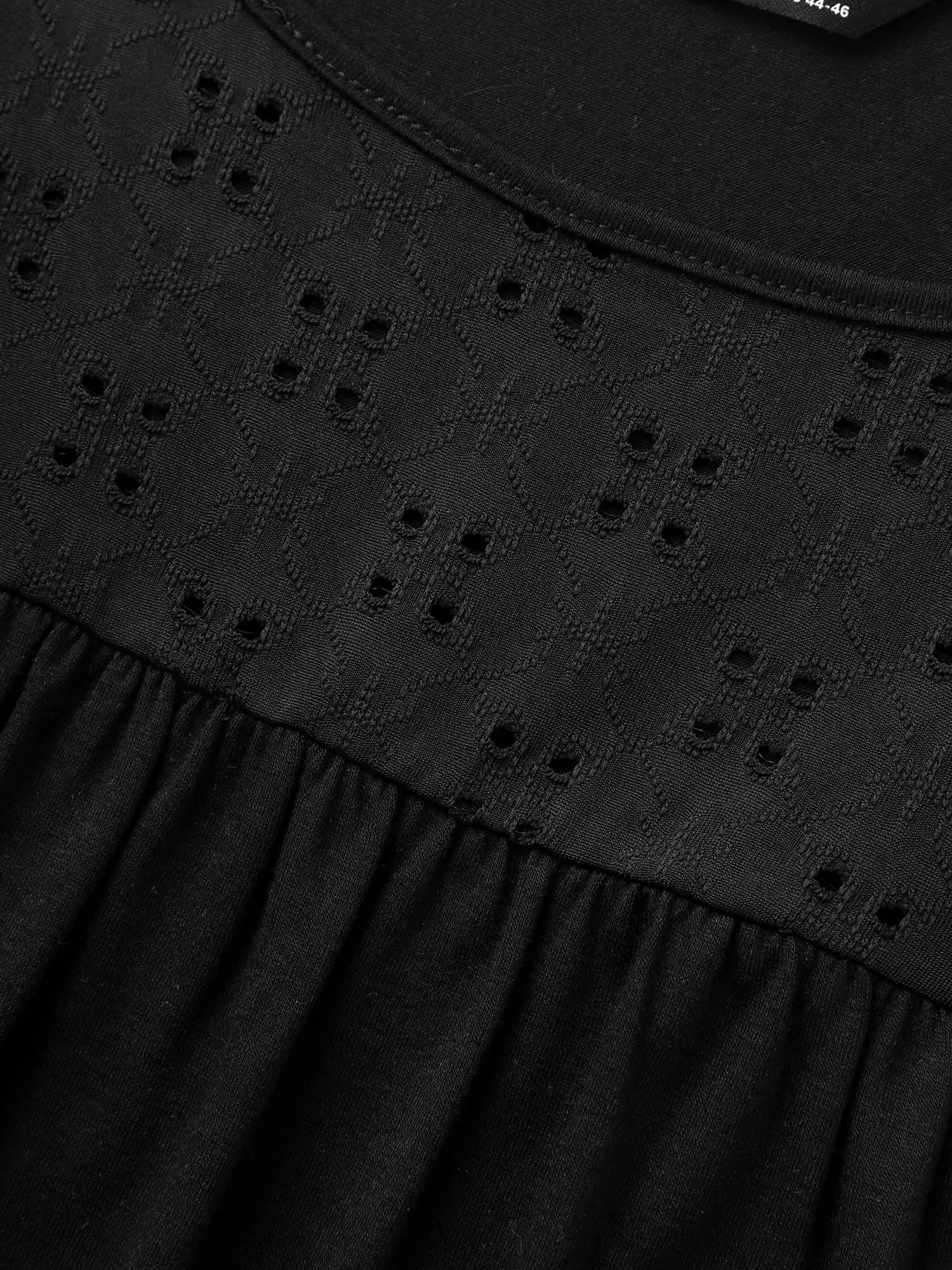 Broderie Anglaise Ruffle Sleeve Pocket T-shirt sold by Bloomchic product image thumbnail 5