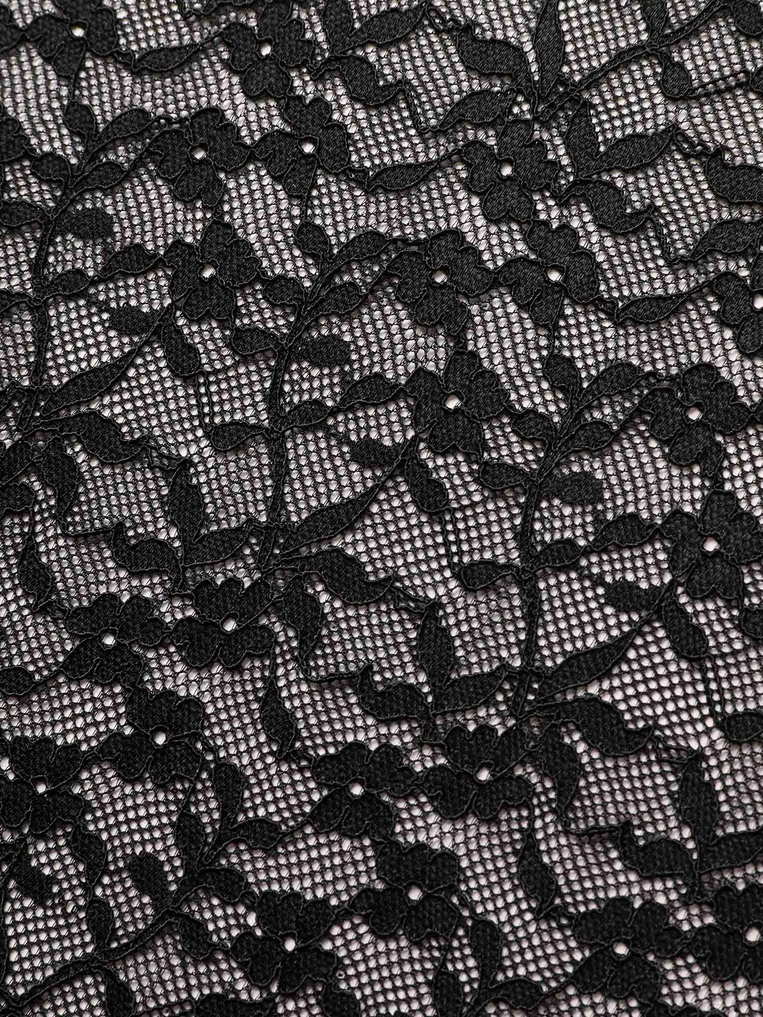 Crochet Lace Mesh Crew Neck T-shirt sold by Bloomchic product image thumbnail 5
