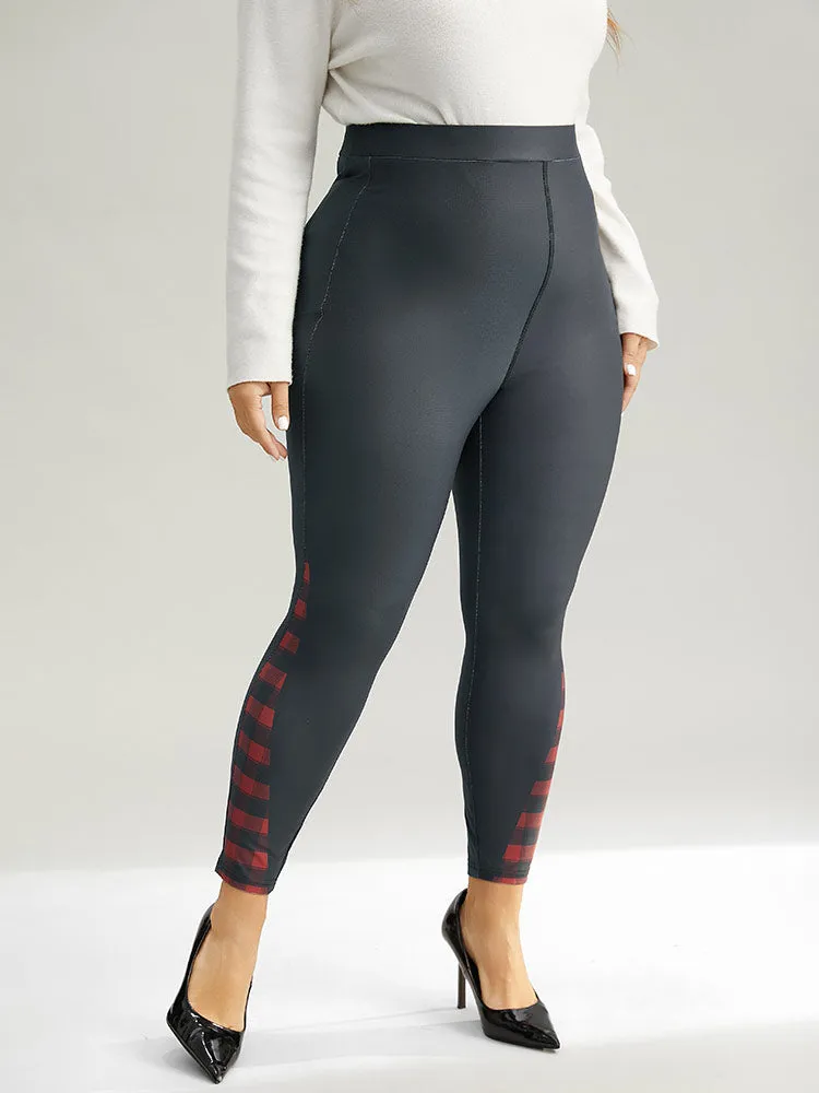 Supersoft Essentials Plaid Patchwork High Rise Leggings sold by Bloomchic product image thumbnail 3