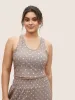 Polka Dot Removable Chest Pad Loungewear Set sold by Bloomchic