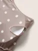 Polka Dot Removable Chest Pad Loungewear Set sold by Bloomchic