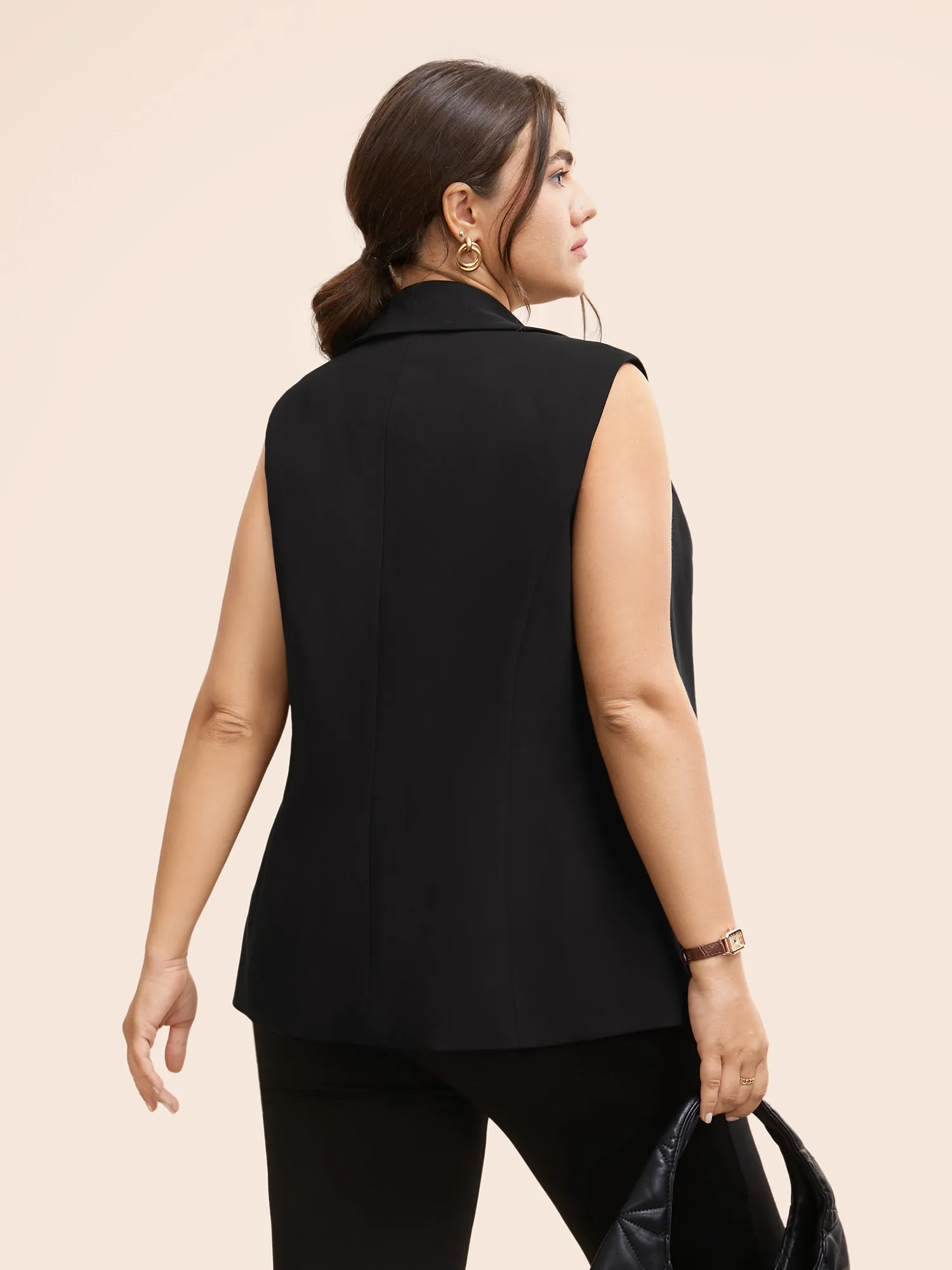 Stretch Woven Princess Seams Slim-Fit Blazer sold by Bloomchic product image thumbnail 5