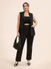 Stretch Woven Princess Seams Slim-Fit Blazer sold by Bloomchic