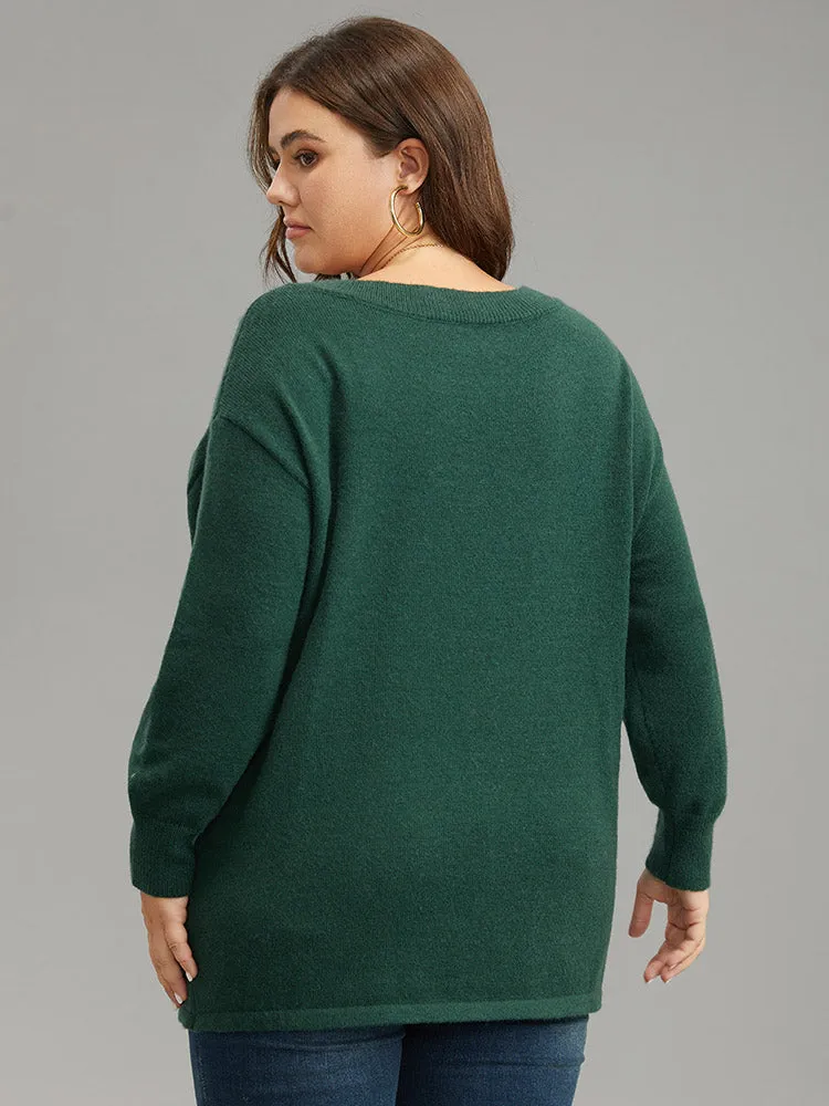 Supersoft Essentials Round Neck Geometric Pullover sold by Bloomchic product image thumbnail 2