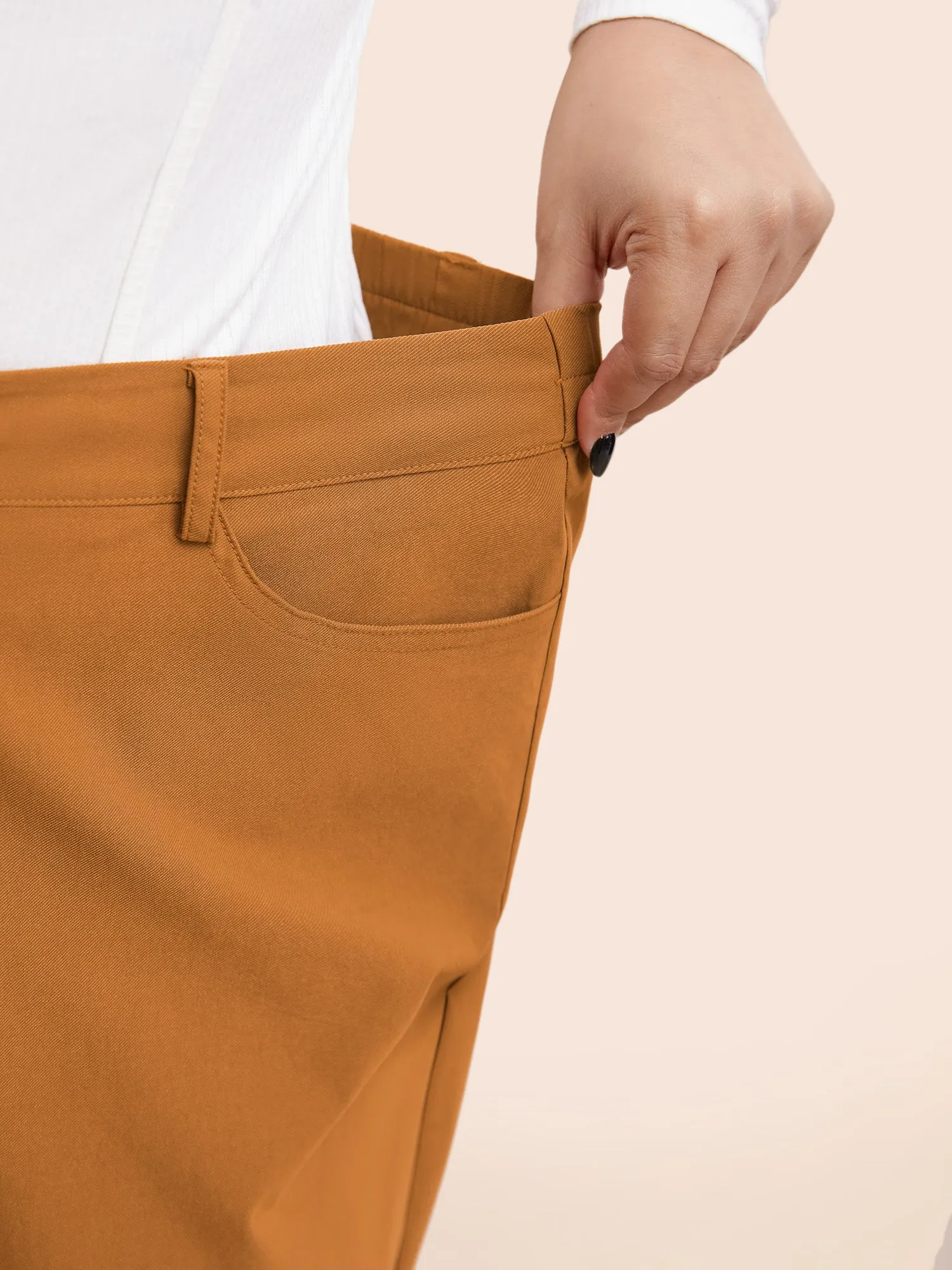 Medium Stretch Wide Leg Elastic Waist Pants sold by Bloomchic product image thumbnail 4