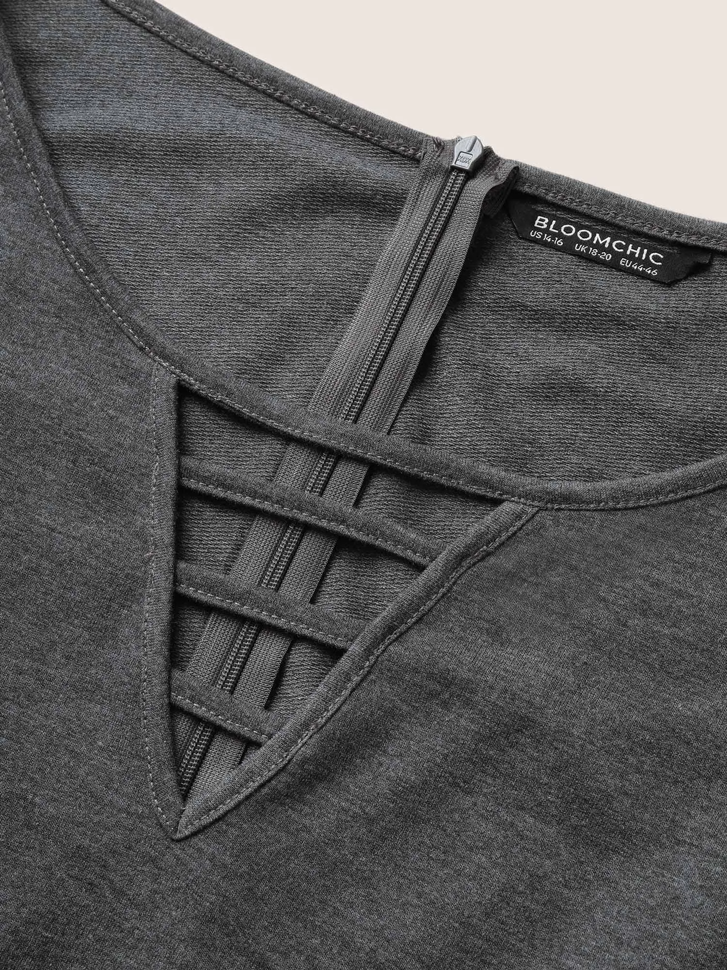 Solid Keyhole Drawstring Pocket Jumpsuit sold by Bloomchic product image thumbnail 5