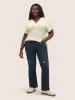 Plisse Dolman Sleeve Button Up T-shirt sold by Bloomchic
