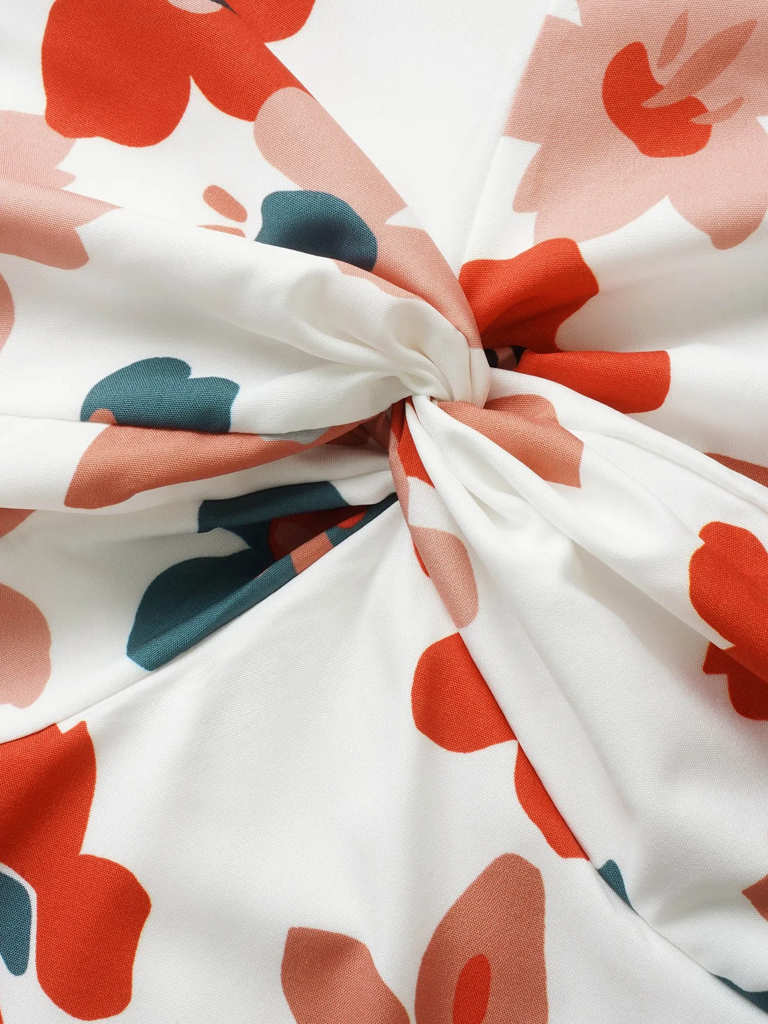 Floral Square Neck Twist Front Dress sold by Bloomchic product image thumbnail 5