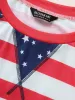 Star Patchwork Striped Quilted Raglan Sleeve T-shirt sold by Bloomchic