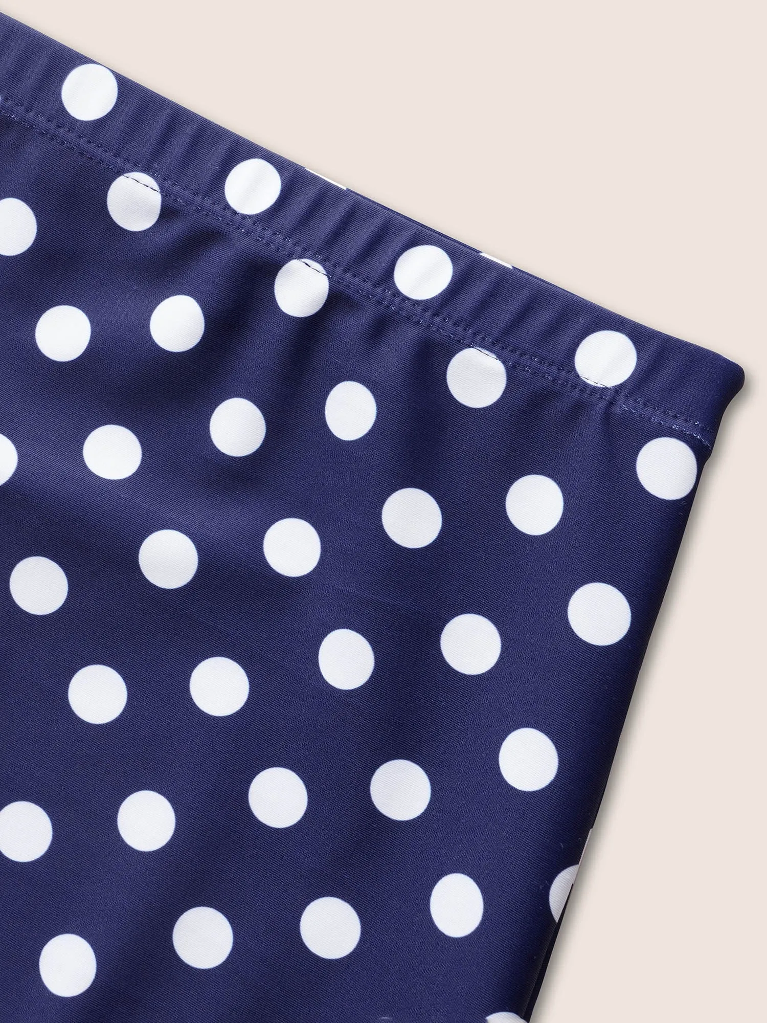Polka Dot Drawstring Split Side Swim Dress sold by Bloomchic product image thumbnail 5