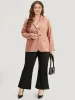 Plain Flap Pocket Button Through Blazer sold by Bloomchic