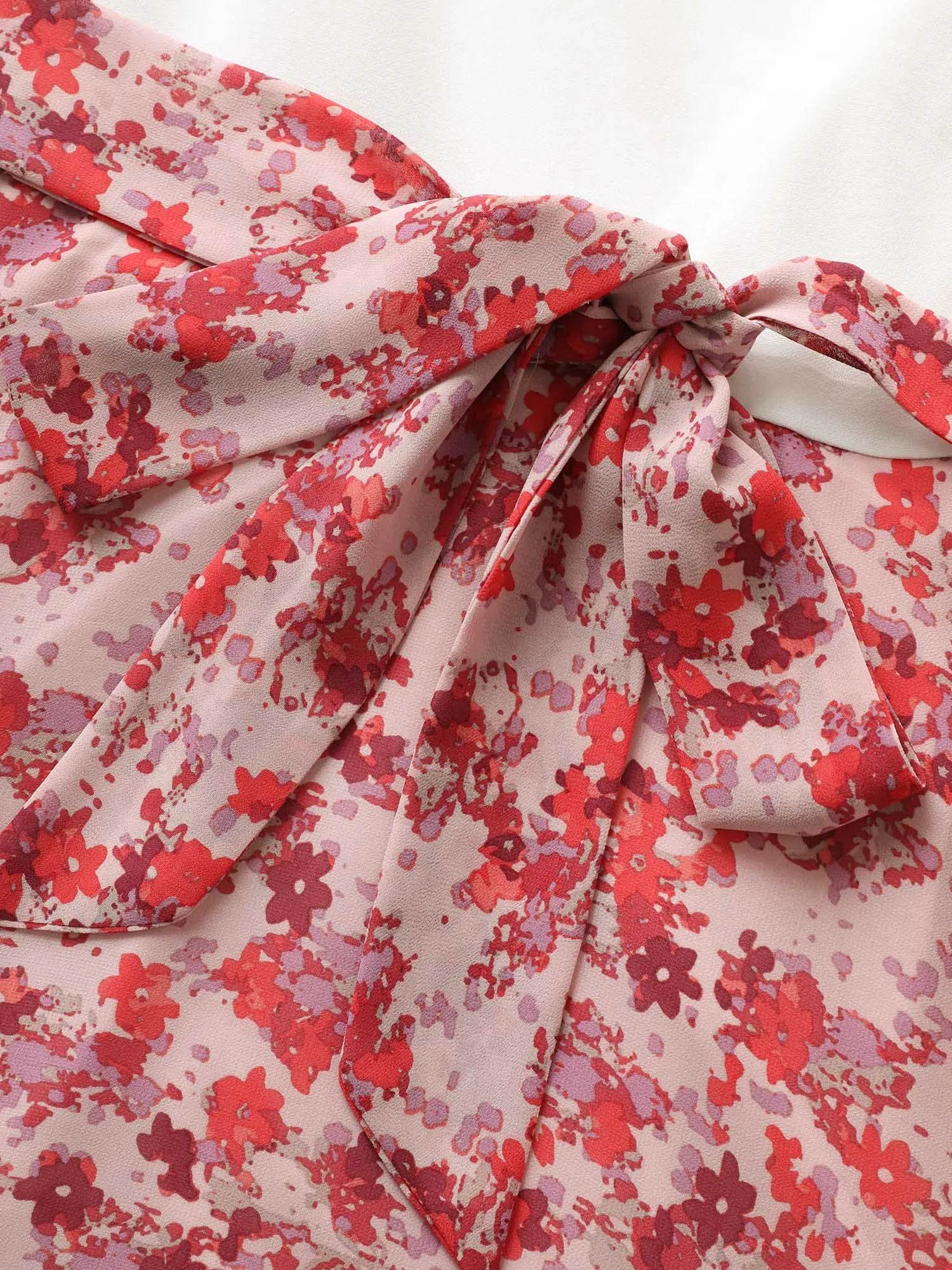 Ditsy Floral Patchwork Hanky Hem Midi Dress sold by Bloomchic product image thumbnail 5