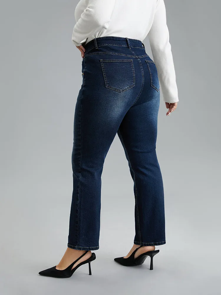 Beaded Detail Full Length Pocket Straight Leg Jeans sold by Bloomchic product image thumbnail 4