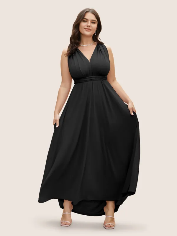 Everywhere Dress - Monochromatic Wrap Dress sold by Bloomchic