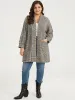 Plaid Lapel Collar Patched Pocket Coat sold by Bloomchic