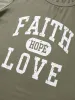 Positive Slogans Letter Print Round Neck T-shirt sold by Bloomchic