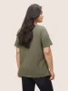 Positive Slogans Letter Print Round Neck T-shirt sold by Bloomchic