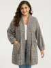 Plaid Lapel Collar Patched Pocket Coat sold by Bloomchic
