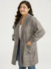 Plaid Lapel Collar Patched Pocket Coat sold by Bloomchic