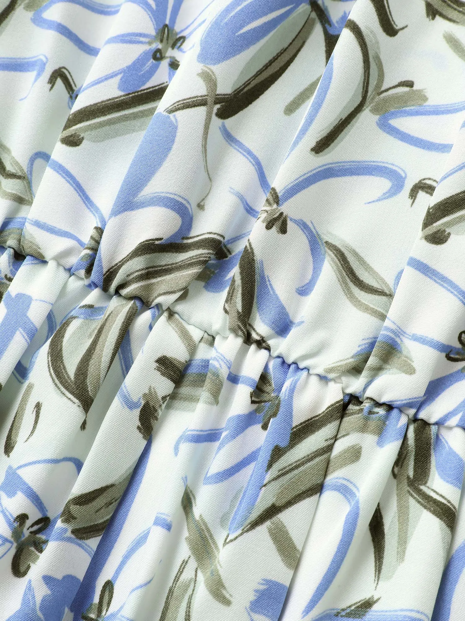 Floral Elastic Waist Pocket Maxi Dress sold by Bloomchic product image thumbnail 5